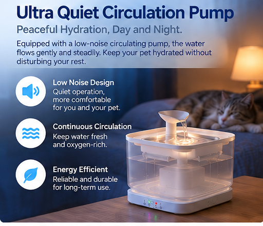 LIVGUU quiet smart pet water fountain