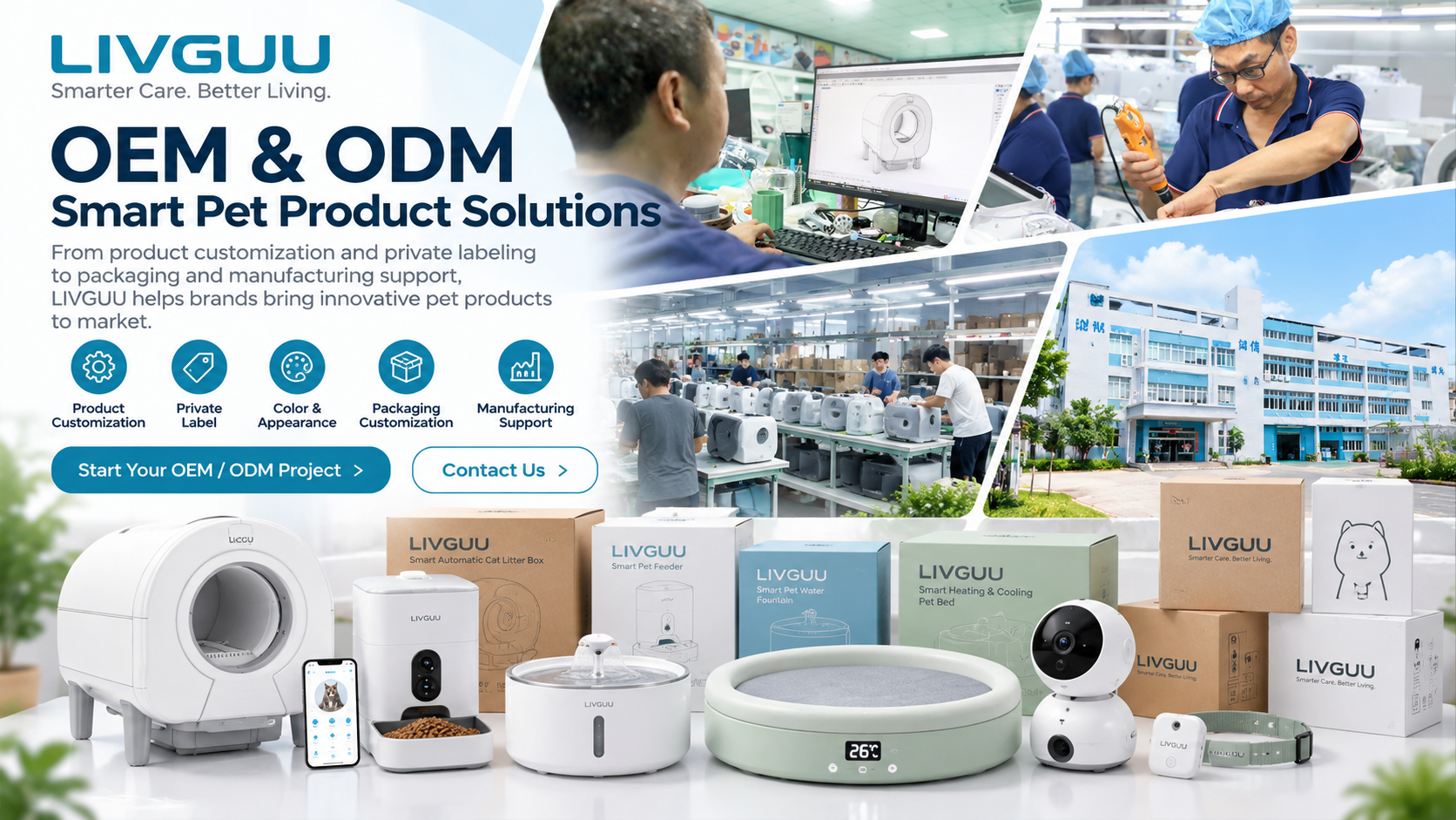 LIVGUU OEM and ODM Smart Pet Product Solutions